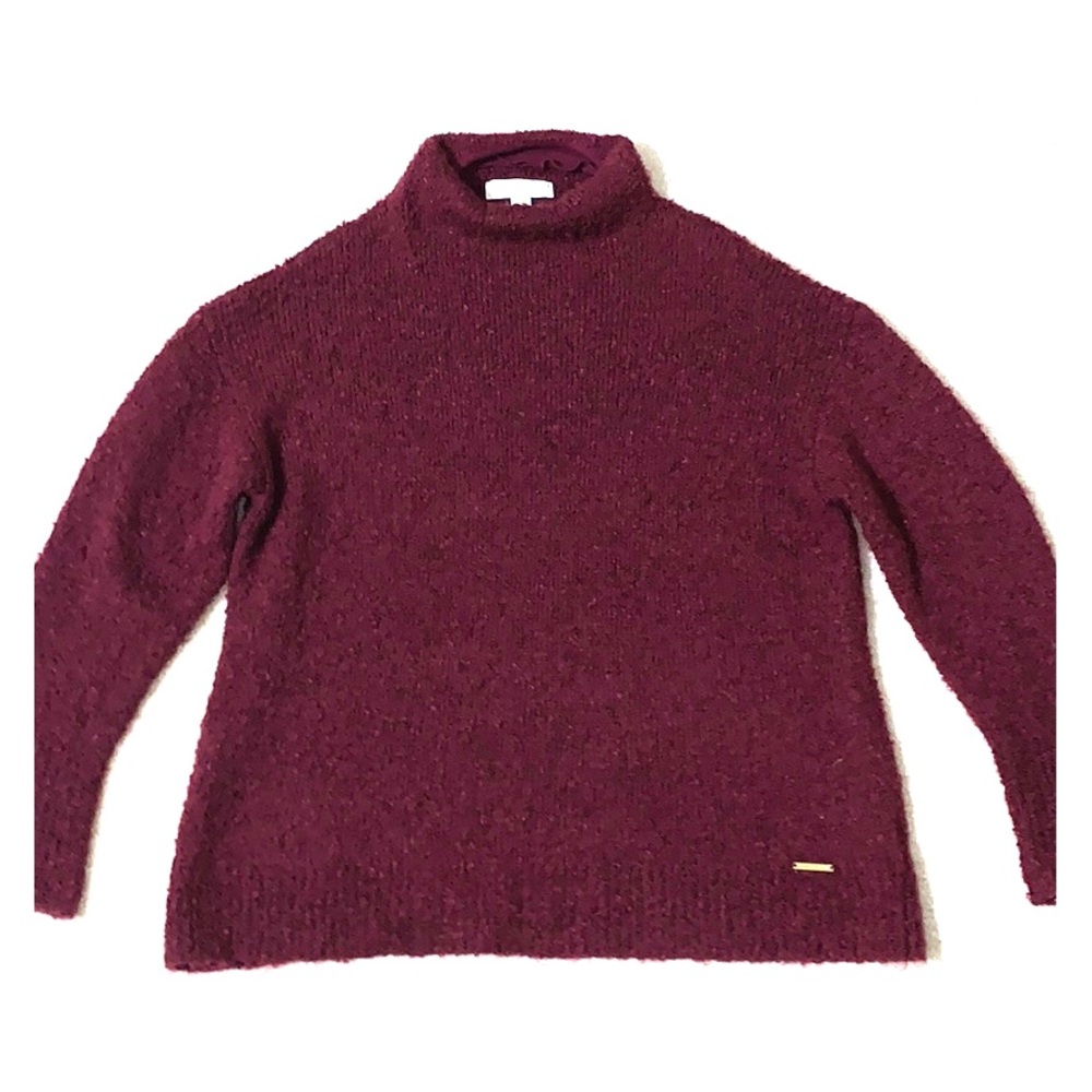 Michael Kors Wine Red Turtleneck Sweater